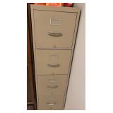 E - FOUR-DRAWER FILING CABINET BEIGE (G11)