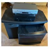 E - HOME ENTERTAINMENT CENTER W/ CONTENTS