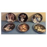 E - SIX BRADFORD EXCHANGE COLLECTIBLE PLATES