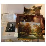 E - MIXED LOT OF UNFRAMED ART (L219)