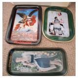 J - LOT OF THREE COCA-COLA TRAYS