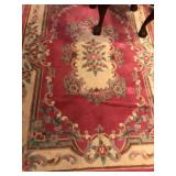 J - FLORAL PATTERN AREA RUG 93X63"