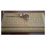 J - FENDI ZUCCA CANVAS CLUTCH WALLET