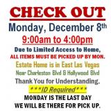 AUCTION PICK UP DAY & HOURS