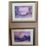 J - TWO PIECES FRAMED ART 10X18"EA