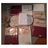 J - TABLE LINENS, MUGS, PLATE HAT & MORE