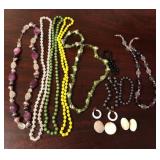 J - COLORFUL MIXED BEADED NECKLACES SET
