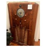J - VINTAGE CONSOLE TUBE RADIO 43X26"