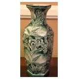 J - HANDPAINTED DECOR VASE (THIALAND) 10"T