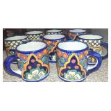 J - LOT OF EIGHT CERAMIC MUGS