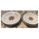 J - SALEM CHINA CO W/ 24K GOLD TRIM DISHWARE