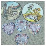 J - SIX PIECES DECORATIVE WALL DECOR