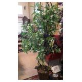J - BASKET PLANTER W/ FAUX TREE 48"T