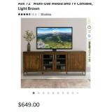 R - SOLID WOOD FOUR-DOOR MEDIA CONSOLE