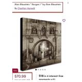 R - FRAMED ARCHITECTURAL BLACK-&-WHITE CITY SCENE