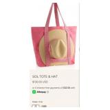 7 - SOL TOTE & HAT PINK (C40)