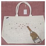 7 - SEQUIN CHAMPAGNE BOTTLE CELEBRATION TOTE