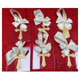 43 - ELEGANT GOLD CROSS ORNAMENT SET