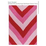7 - PINK RED CHEVRON SUPER SOFT THROW