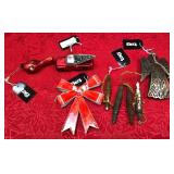 43 - CHRISTMAS ORNAMENT LOT IN MIXED METALS