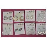 7 - 8 PAIR PERIWINKLE EARRINGS (C151)