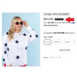 7 - SHIRALEAH STARS SWEATSHIRT