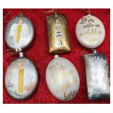 43 - HANDPAINTED CHRISTMAS ORNAMENTS