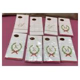 43 - MONOGRAM HOLIDAY GUEST TOWELS VARIETY