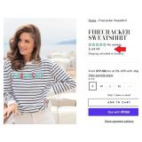 7 - SHIRALEAH FIRECRACKER SWEATSHIRT SIZE S (A247)
