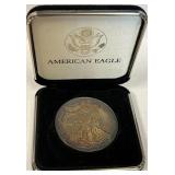 S - BEAUTIFUL RARE TONING AMERICAN SILVER EAGLE