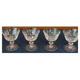 K - FOUR SIGNED CUT-CRYSTAL STEMWARE GOBLET SET