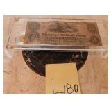 K - THREE DOLLARS BILL SIGNED (L180)