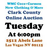 WELCOME TO OUR TUE. @6pm ONLINE PUBLIC AUCTION