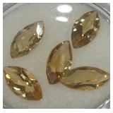 4.57CT CITRINE GEMSTONES