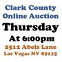 Thur.@6pm - Clark County Timed Online Public Auction 1/8