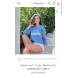 7 - SHIRALEAH LAKE WEEKEND BLUE SWEATSHIRT