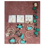 8 - VARIOUS BEACH-THEMED COSTUME JEWELRY (D26)