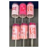 43 - SIX BATH CONFETTI POPPERS (E90)