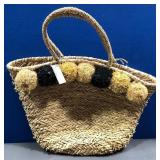 43 - WOVEN   STRAW TOTE BAG (G169)