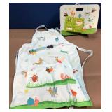 43 - KIDS IN THE GARDEN APRON & KNEELING PAD (E125