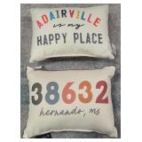 7 - ADAIRVILLE HAPPY PLACE DECORATIVE THROW PILLOW