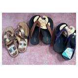 8 - THREE NEW PAIRS OF SANDALS (A202)