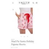 7 - MUD PIE SANTA HOLIDAY PAJAMA SHORTS (R31)