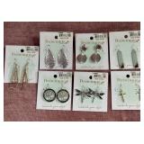 8 - SEVEN NEW PERIWINKLE EARRINGS (D20)