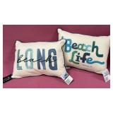 7 - LONG BEACH DECORATIVE PILLOW DUO