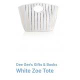 7 - SHIRALEAH WHITE ZOE TOTE  (A323)