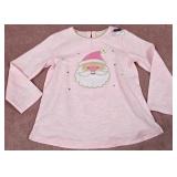 7 - PINK LONG-SLEEVE TOP WITH SANTA