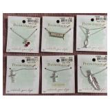 8 - SIX PERIWINKLE NECKLACES (D6)