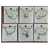 8 - SIX PERIWINKLE ANKLETS (D3)