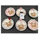 43 - MUD PIE HEART & BOW TIDBIT DISHES (E68)